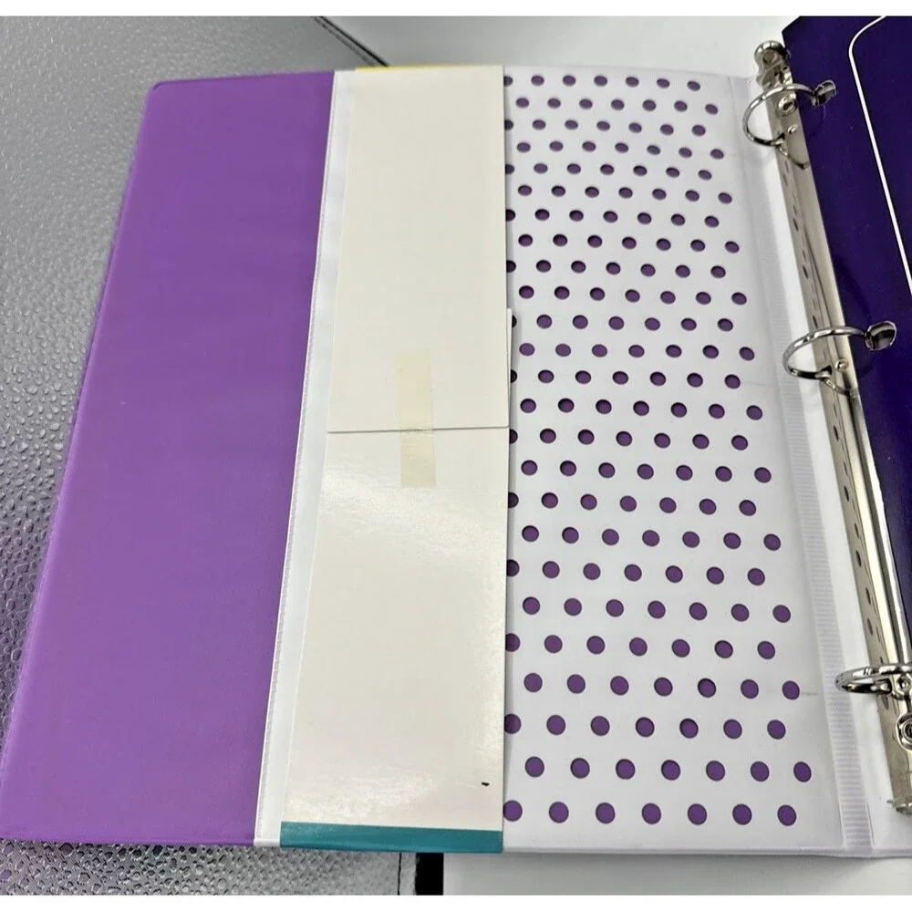 Mead Trapper Keeper Purple Sunset Binder Vintage Inspired 80s 90s Portfolio NEW